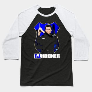 T J Hooker Inspired Cult TV Design Baseball T-Shirt